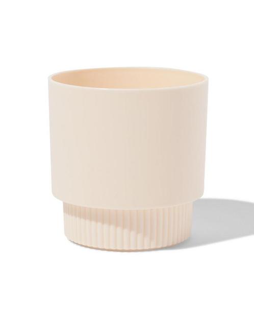HEMA Bloempot 12x13cm plastic beige van €3.99 voor €2 sale, Huis en Inrichting, Kamerplanten, Verzenden