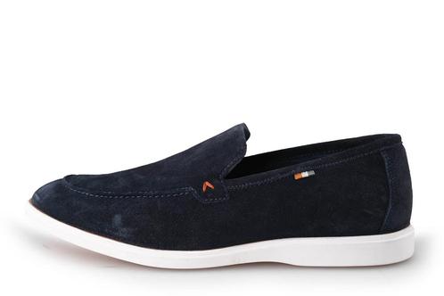 Nelson Instappers in maat 44 Blauw | 10% extra korting, Kleding | Heren, Schoenen, Blauw, Zo goed als nieuw, Overige typen, Verzenden