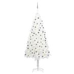 vidaXL Kunstkerstboom met verlichting en kerstballen 240 cm, Verzenden, Nieuw