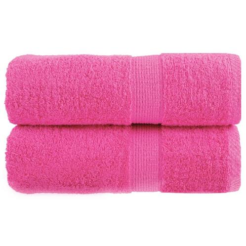 vidaXL Gastendoekjes SOLUND 2 st 600 g/m² 30x50 cm roze, Huis en Inrichting, Badkamer | Badtextiel en Accessoires, Roze, Nieuw