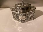 Doos - .800 zilver - Zilveren Theedoos, Antiek en Kunst