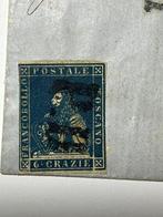Italiaanse oude staten - Toscane 1858/1858 - Brief uit, Postzegels en Munten, Gestempeld