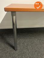 Kusch & Co vergadertafel - 160x80cm - Beuken/kastanje - gepo, Vergader- of Presentatieruimte, Ophalen of Verzenden, Gebruikt, Bureau