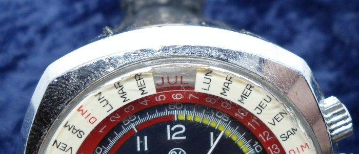 YEMA - Diver Calendar - 70s - Zonder Minimumprijs - Heren -, Sieraden, Tassen en Uiterlijk, Horloges | Heren