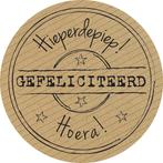 Stickers kraft Gefeliciteerd, Ophalen of Verzenden, Nieuw