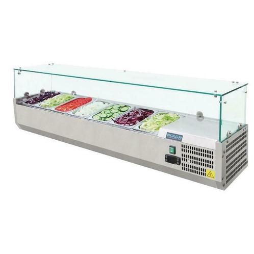 Showroommodel: Opzetkoelvitrines 7xGN 1/4 G609, Zakelijke goederen, Horeca | Keukenapparatuur, Nieuw in verpakking, Verzenden