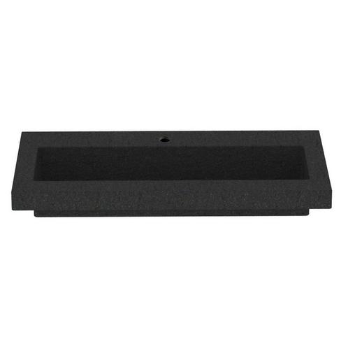 BWS Wastafel Hardsteen 80x46x5 cm 1 Kraangat, Doe-het-zelf en Verbouw, Sanitair, Overige typen, Nieuw, Ophalen of Verzenden