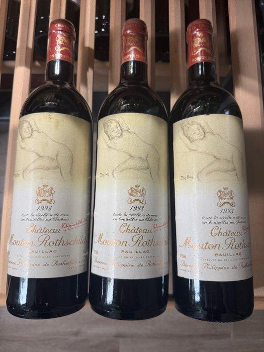 1993 Château Mouton Rothschild - Pauillac 1er Grand Cru, Verzamelen, Wijnen