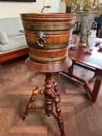 Wijnkoeler - Hout, Messing - Antieke wijnkoeler