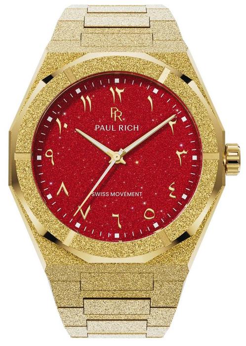 Paul Rich Frosted Star Dust II Desert Flame Arabic Gold, Sieraden, Tassen en Uiterlijk, Horloges | Heren, Staal, Nieuw, Staal