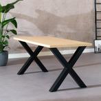 40% Korting: Eettafel Bodo melamine eiken 160 x 80 cm, Huis en Inrichting, Tafels | Eettafels, Ophalen, Zo goed als nieuw, Rechthoekig