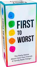First to Worst | Dyce Games - Gezelschapsspellen, Hobby en Vrije tijd, Gezelschapsspellen | Bordspellen, Verzenden, Nieuw