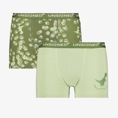 Unsigned 2-pack jongens boxershorts dino maat 122/128, Kleding | Dames, Ondergoed en Lingerie, Verzenden
