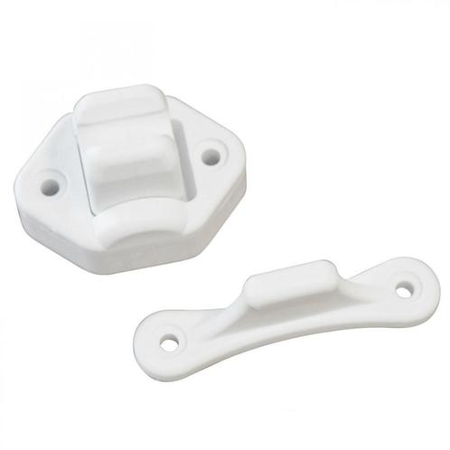 Deurvanger 2-delig Beweegbaar Wit 9mm, Caravans en Kamperen, Kampeeraccessoires, Nieuw