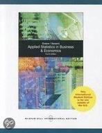 Applied Statistics in Business and Economics 9780071317627, Verzenden, Zo goed als nieuw