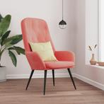 vidaXL Relaxstoel fluweel roze, Huis en Inrichting, Fauteuils, Verzenden, Nieuw