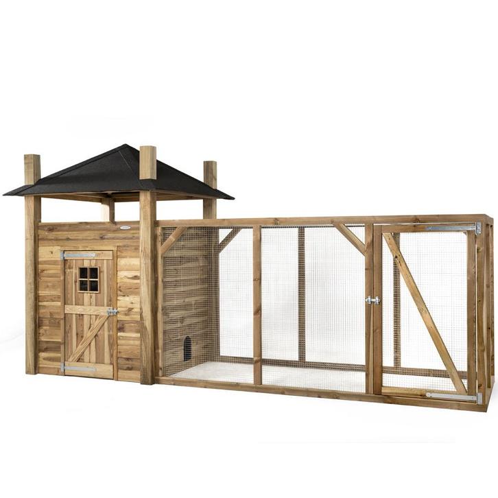 Houten Kippenhok Hooiberg Loes XL - VOLDUX - Links, Dieren en Toebehoren, Pluimvee | Toebehoren, Verzenden
