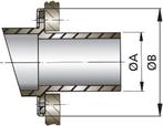 VETUS Uitlaat spiegeldoorvoer - rubber - 60 mm, Ophalen of Verzenden, Nieuw