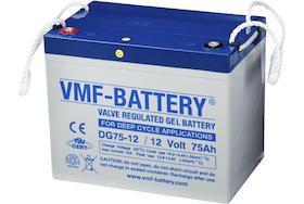 VMF GEL Deep Cycle accu | DG75-12 | 12V 75Ah, Auto-onderdelen, Accu's en Toebehoren, Ophalen of Verzenden