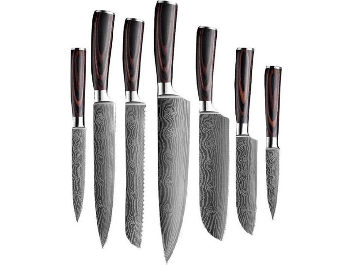 Shinrai Japan - Messenset - 7 delig - Damascus Print - Luxe, Huis en Inrichting, Woonaccessoires | Overige, Nieuw, Verzenden