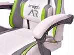 Ergonomische gamestoel met nek- en rugsteun - Wit-grijs-l..., Ophalen of Verzenden, Nieuw