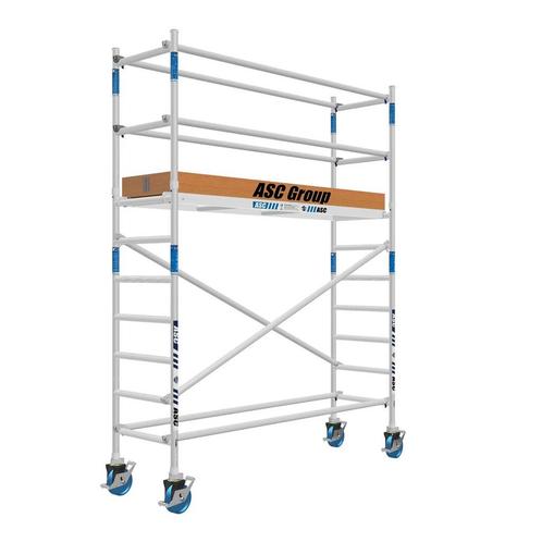 ASC Rolsteiger 75 x 4.2 mtr werkhoogte, Doe-het-zelf en Verbouw, Steigers, Rolsteiger of Kamersteiger, Nieuw, 2 tot 5 meter, Verzenden