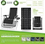 Tuinstoel - Ligstoel - Verstelbaar - Opvouwbaar - Antraciet, Tuin en Terras, Verzenden, Zo goed als nieuw