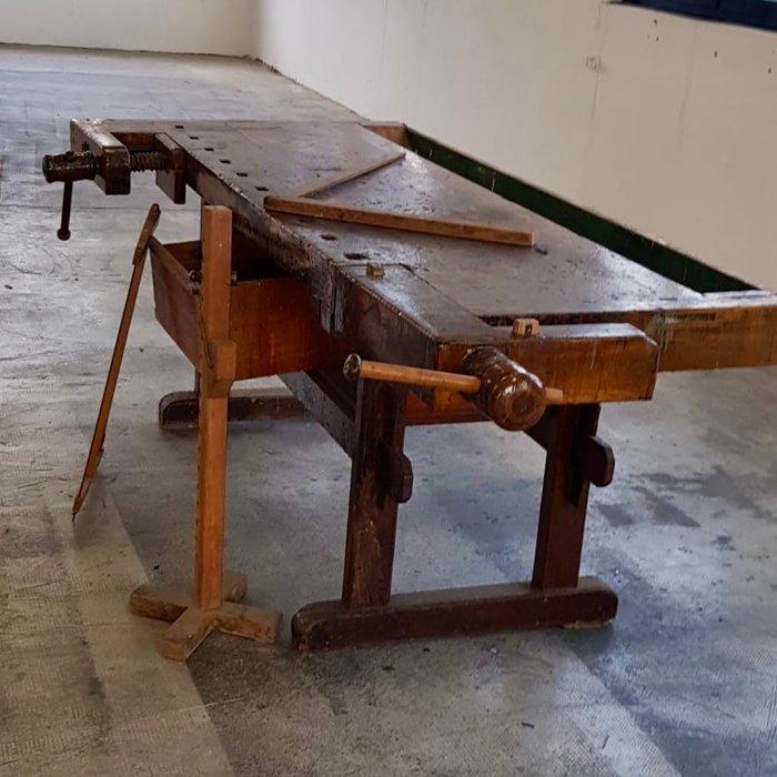 Werkbank - hard hout - Timmermansbank, Antiek en Kunst, Curiosa en Brocante