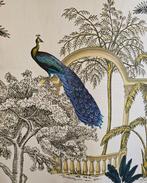 Exclusief Art Nouveau-weefsel met Pauwen - 300x280cm -, Antiek en Kunst