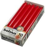 BOLSIUS DINERKAARSEN 230 X 20 MM (ROOD) PAK 10 STUKS, Nieuw, Verzenden