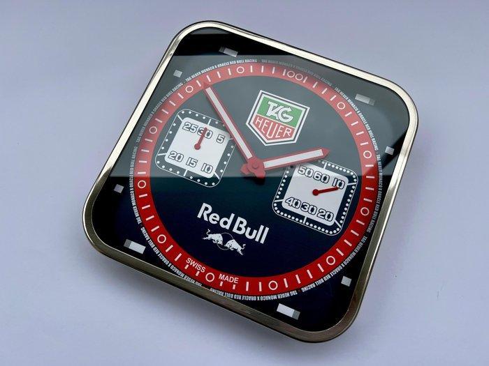 Wandklok - TAG Heuer x Red Bull - Aluminium, Glas, Metaal -, Antiek en Kunst, Antiek | Klokken