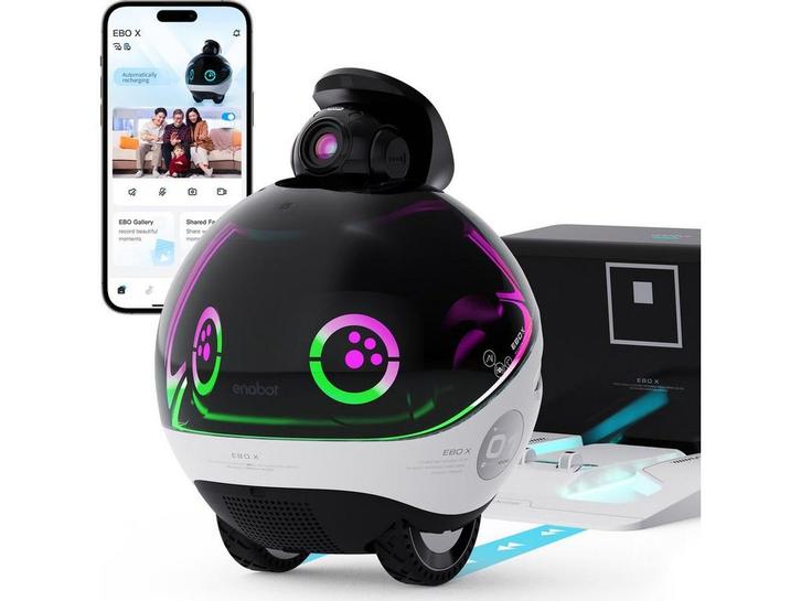 EnaBot EBO X - Bewakingscamera - 8MP 4K met Alexa, Huis en Inrichting, Woonaccessoires | Overige, Zo goed als nieuw, Verzenden