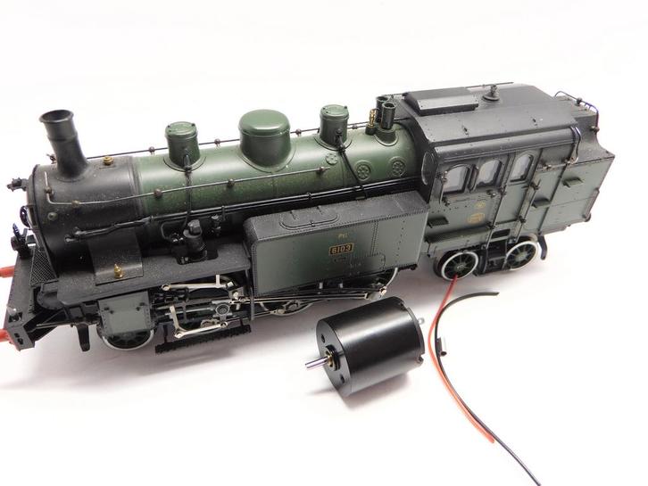 micromotor HRI004 ombouwset Rivarossi BR 77, K. Bay. Sts., Hobby en Vrije tijd, Modeltreinen | H0, Gelijkstroom, Overige typen