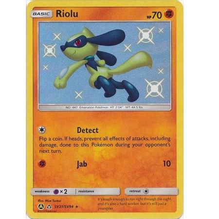 Riolu SV21/SV94 Hidden Fates, Hobby en Vrije tijd, Verzamelkaartspellen | Pokémon, Losse kaart, Nieuw, Foil, Ophalen of Verzenden