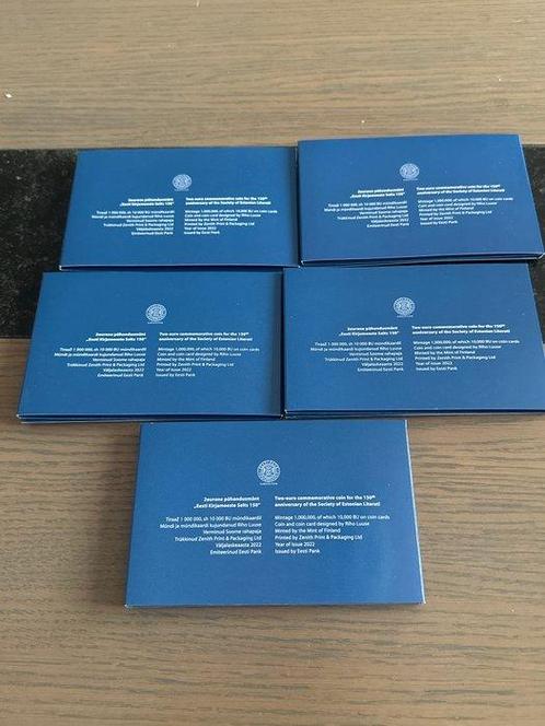 Estland. 2 Euro 2022 The society of Estonian literati (5, Postzegels en Munten, Munten | Europa | Euromunten
