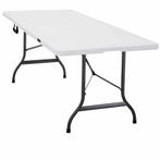 Buffettafel Tuintafel Wit Kunststof 220x70x72cm Opvouwbaar, Verzenden, Nieuw