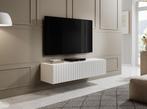TV-Meubel Mat wit 150cm goudkleurige handgrepen, Overige materialen, 100 tot 150 cm, Verzenden, Nieuw
