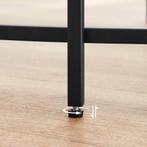 Salontafel - glazen tafel met metalen frame - diameter 84, Huis en Inrichting, Tafels | Salontafels, Verzenden, Nieuw