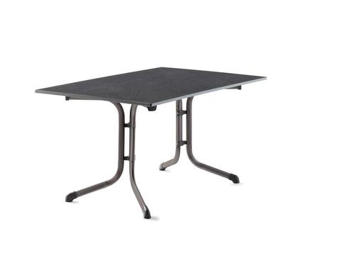 Sieger Boulevard klaptafel Vivodur 140x90cm - IJzergrijs, Tuin en Terras, Tuintafels, Ophalen of Verzenden