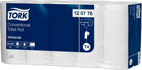 Tork traditioneel toiletpapier 400 vel 2-lgs T4 - 30 rollen, Huis en Inrichting, Schoonmaakartikelen, Verzenden