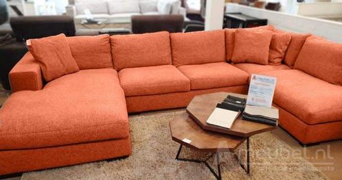 U-Bankstel Sloterdijk - loungebanken - Oranje, Huis en Inrichting, Banken | Sofa's en Chaises Longues, Nieuw, Stof