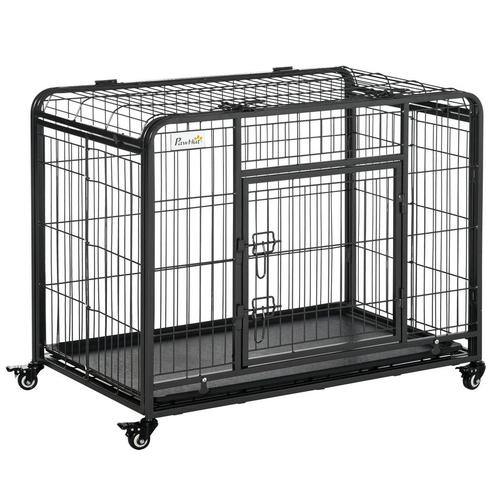 TRUUSK Opvouwbare Transportbox Met Wielen 94x58x69,5 Cm 2 Af, Dieren en Toebehoren, Honden-accessoires, Nieuw, Verzenden