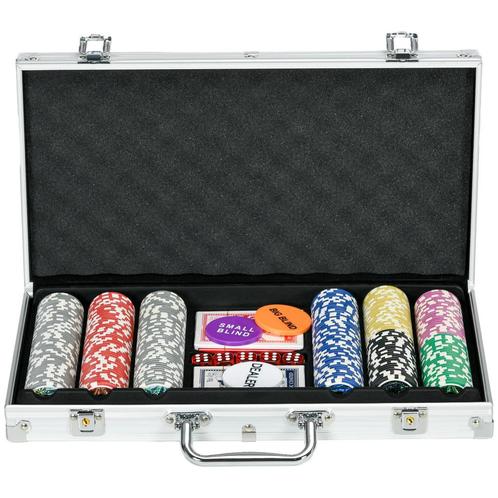 TRUUSK SPORTNOW Pokerkoffer Set 300 Chips 11,5g Compleet Pok, Sport en Fitness, Biljarten en Poolen, Nieuw, Verzenden
