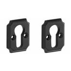 Set van twee PC-plaatjes Arlon ijzer zwart, Verzenden, Nieuw