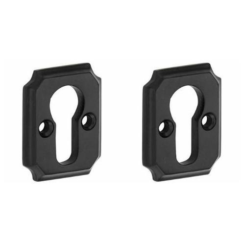 Set van twee PC-plaatjes Arlon ijzer zwart, Doe-het-zelf en Verbouw, Hang- en Sluitwerk, Verzenden