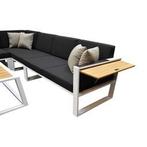 Showroommodel Higold York hoek loungeset 5 delig wit, Tuin en Terras, Tuinsets en Loungesets, Ophalen of Verzenden, Nieuw
