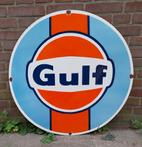 Gulf Logo Zwaar Emaille Bord - Ø76cm