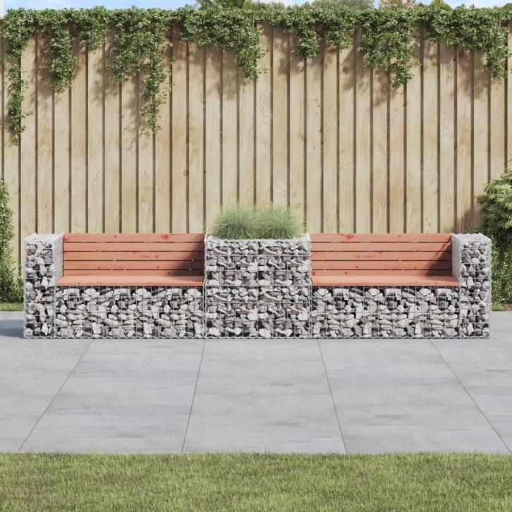 vidaXL Tuinbank met schanskorf massief douglashout, Tuin en Terras, Tuinbanken, Nieuw, Verzenden