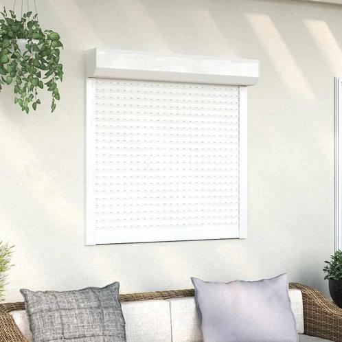 vidaXL Rolluik 100x100 cm aluminium wit, Doe-het-zelf en Verbouw, Kozijnen en Schuifpuien, Nieuw, Verzenden