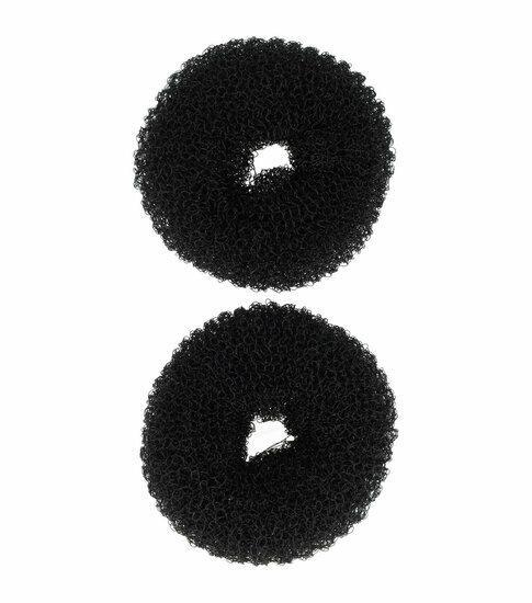 Haardonut Bun 6cm Klein Zwart, Sieraden, Tassen en Uiterlijk, Uiterlijk | Haarverzorging, Verzenden